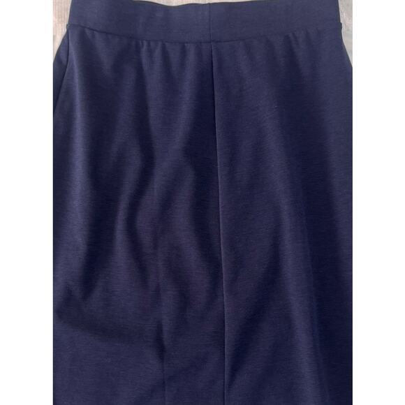 Lands' End Navy Blue Womens Medium 10-12 A Line Skirt - Picture 7 of 9